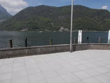 ESTRELLA fino Gehwegplatte grau-anthrazit gestrahlt gefast L 50 cm B 50 cm H 4 cm