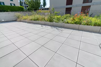 PARCO SELECTION Gartenplatte grau glatt gefast L 50 cm B 50 cm H 4 cm