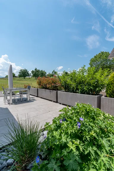 PARCO Pflanzentrog rechteckig anthrazit glatt L 200 cm B 60 cm H 60 cm W 5 cm