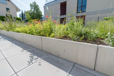 ROZTEC Winkelplatten Typ Midi bewehrt grau glatt gefast L 200 cm B 75 cm H 125 cm W 9-18 cm