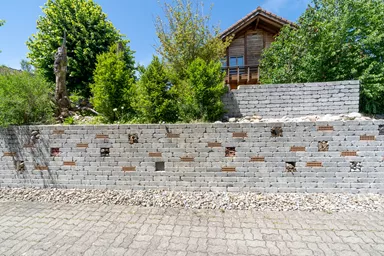 CUATRO Mauersteine Kanten gebrochen naturgrau L 20-35 cm B 25 cm H 15 cm