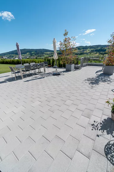 CLASSIC Pflasterstein mit Nocken grau glatt gefast L 30 cm B 20 cm H 6 cm