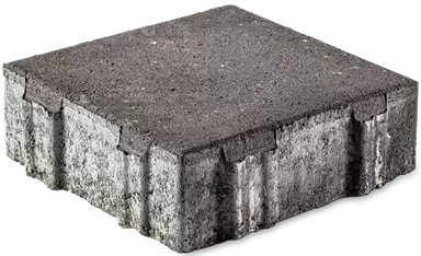 CARENA SPLITT Ökostein mit Nocken anthrazit glatt gefast L 25 cm B 25 cm H 8 cm