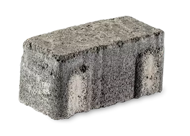 FRIEDA DRAIN Ökostein perlgrau strukturiert Kanten gebrochen L 13.8-16.8 cm B 15.1 cm H 7 cm