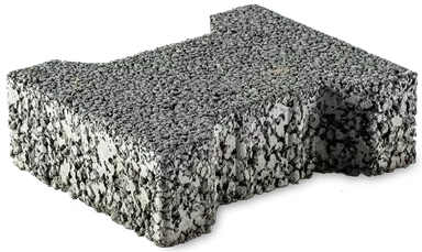 H Sickerstein Normalstein grau fein gefast L 20 cm B 16.5 cm H 6 cm