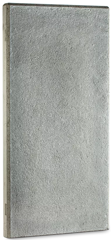 Lamelles en béton 6/50 cm, H 150 cm, armé, chanfreiné, lisse, 1 face taloché, gris