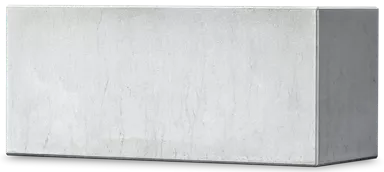 PARCO Pflanzentrog rechteckig grau glatt L 150 cm B 50 cm H 50 cm W 5 cm