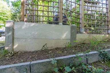 Planche en béton 4/30/150 cm à arêtes vives, gris