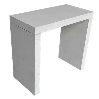 VARIATION Bank grau gestrahlt vollkantig Variabel L 201-300 cm B 40-100 cm H 40-50 cm W 10 cm