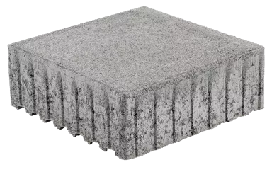 VS 5 Schwerlaststein mit Verschiebesicherung grau glatt gefast englisch palettiert L 30 cm B 30 cm H 12.8 cm