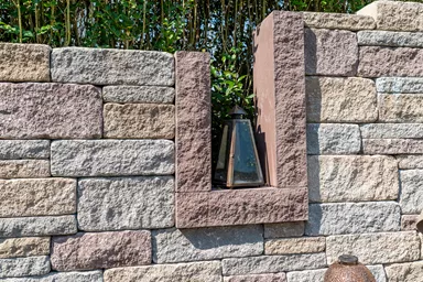 SANTURO Burgruinenmauer 2-seitig gespalten Burgruinen-Mix L 30-50 cm B 25 cm