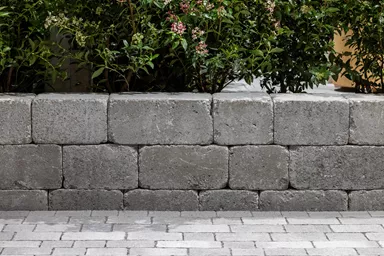 CUATRO Mauersteine Kanten gebrochen naturgrau L 20-35 cm B 25 cm H 15 cm