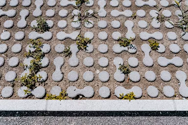 LUNIX Rasengitterstein grau glatt L 53.2 cm 39.9 cm H 12 cm