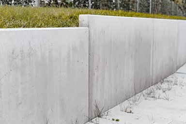 Él. en équerre ROZTEC MIDI 200/60/100 cm armé, chanfreiné, lisse, gris
