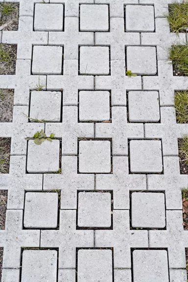 QUADRO Rasengitterstein grau L 58 cm B 47 cm H 10 cm