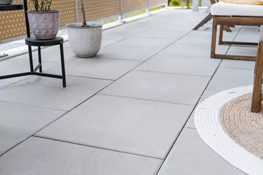 FINESSA Gehwegplatte grau gestrahlt gefast L 50 cm B 50 cm H 2.9 cm
