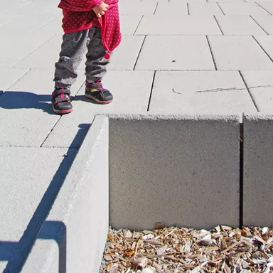 FINALGO Vakuum-Stellriemen/Randplatte grau gestrahlt gefast L 50 cm B 5 cm H 50 cm