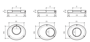 CENTUB<sup>®</sup> Abdeckplatten oval