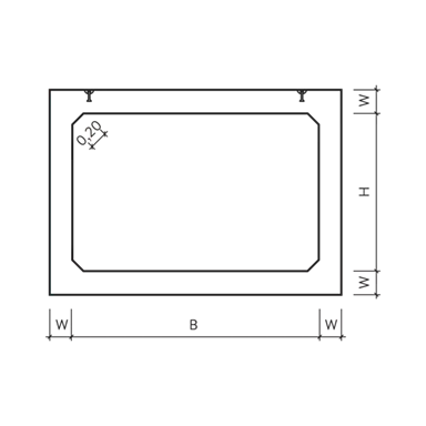 Rechteck-Rahmenprofile