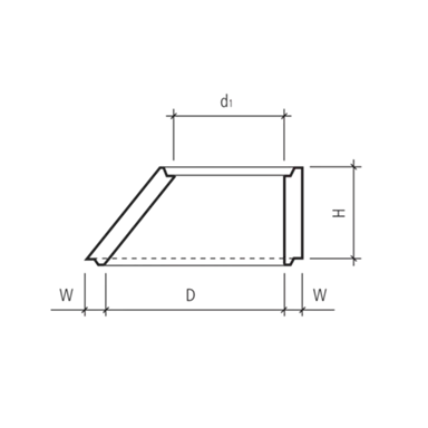 Konen exzentrisch D bis 125 cm