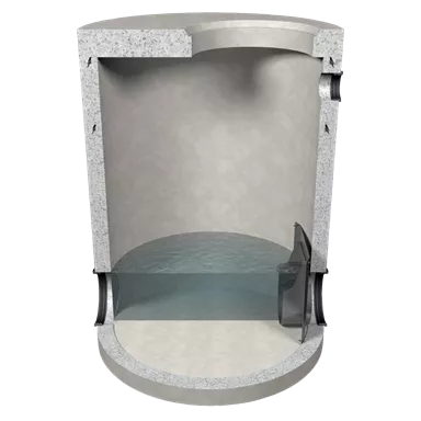 friwa®-rec Abflussregler-Wirbeldrossel für Mischw asser AREB