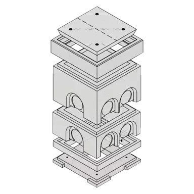 Kabelschächte-Einzelteile