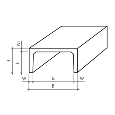 Haubenkanäle bewehrt