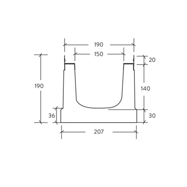 BIRCOslim<sup>®</sup> Rinnen NW 150