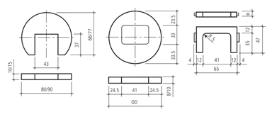 Cadre béton type BK