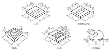 Schachtrahmen Typ LU
