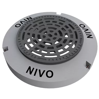 NIVO höhenverstellbare Gussdeckel und Strassenroste mit Beto onrahmen