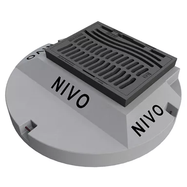 NIVO höhenverstellbare Gussdeckel und Strassenroste mit Beto onrahmen