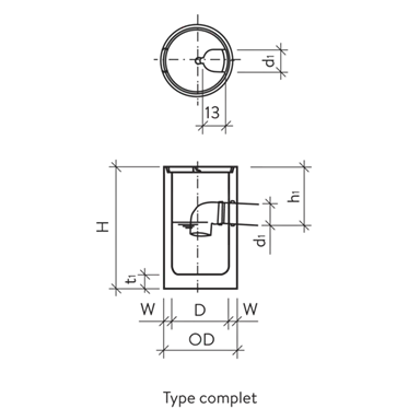 Dachwasserschächte rund