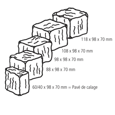 FRIEDA<sup>®</sup> Pflastersteine Kanten gebrochen