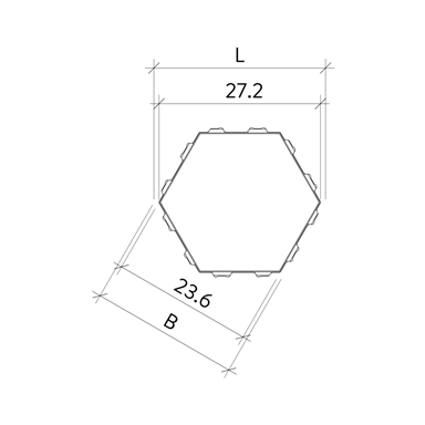Pavés écologiques OMEGA<sup>®</sup> légèrement chanfreinés l isse