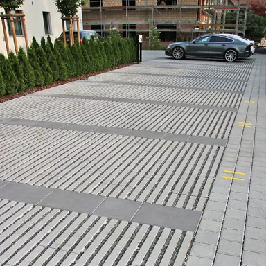 Schrittplatten mit Nocken