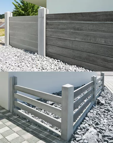 BOSCUS Betonbretter mit Holz- oder Rillenstruktur