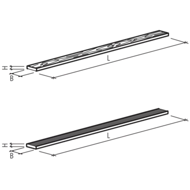 BOSCUS Betonbretter mit Holz- oder Rillenstruktur