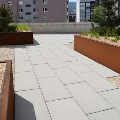 FINALGO Vakuum Blockstufen gefast gestrahlt