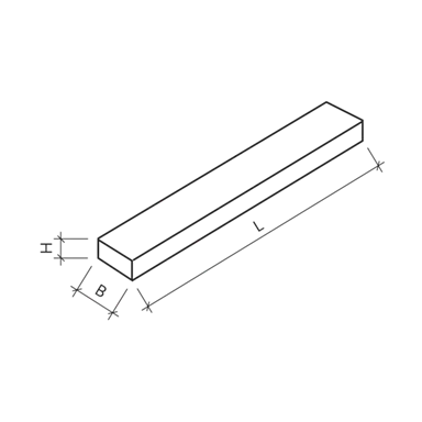 Blockstufen zu Vierkantelementen