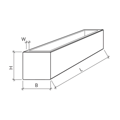 PARCO<sup>®</sup> Brunnentröge rechteckig gestrahlt
