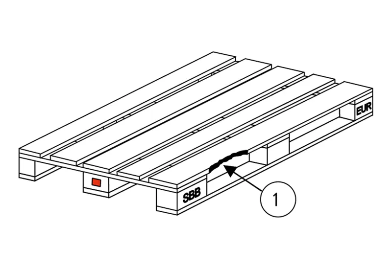 Réception des palettes